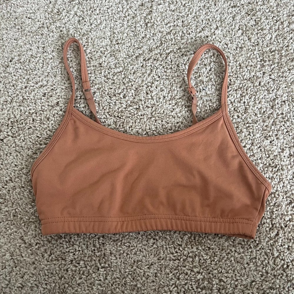 Cotton On Body Tan Sports Bra/Bralette Small Adjustable